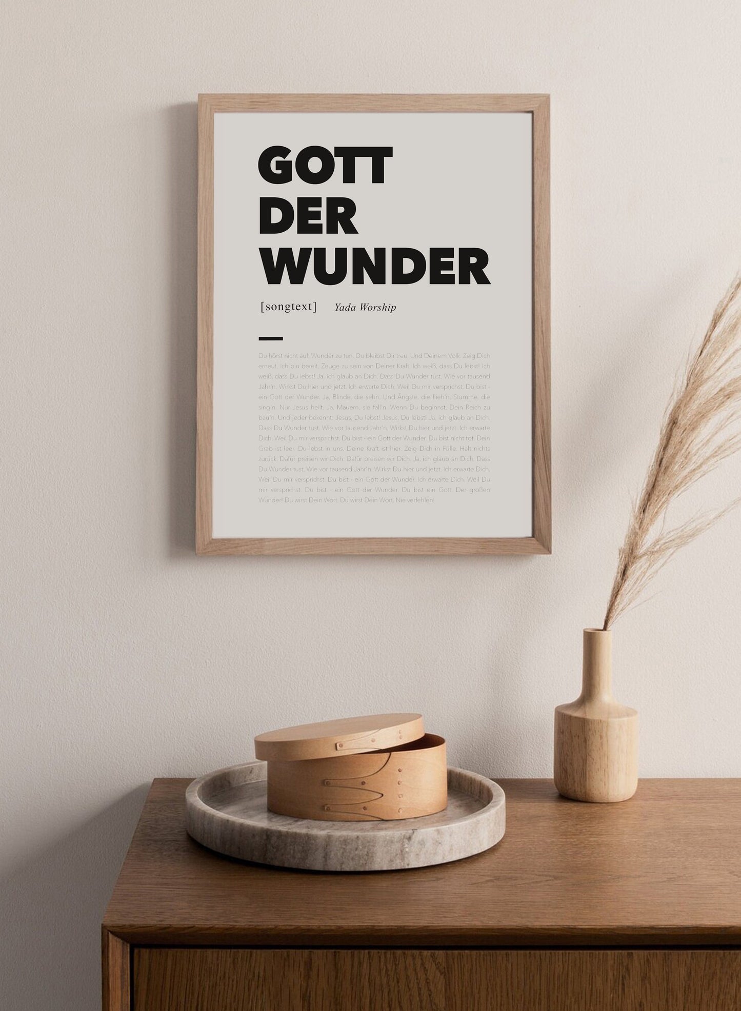 Poster "Gott der Wunder"