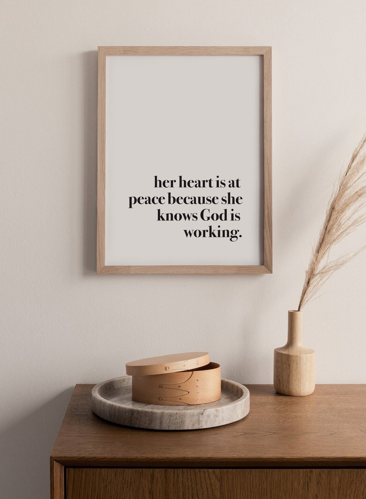 Poster "Her Heart is at Peace"