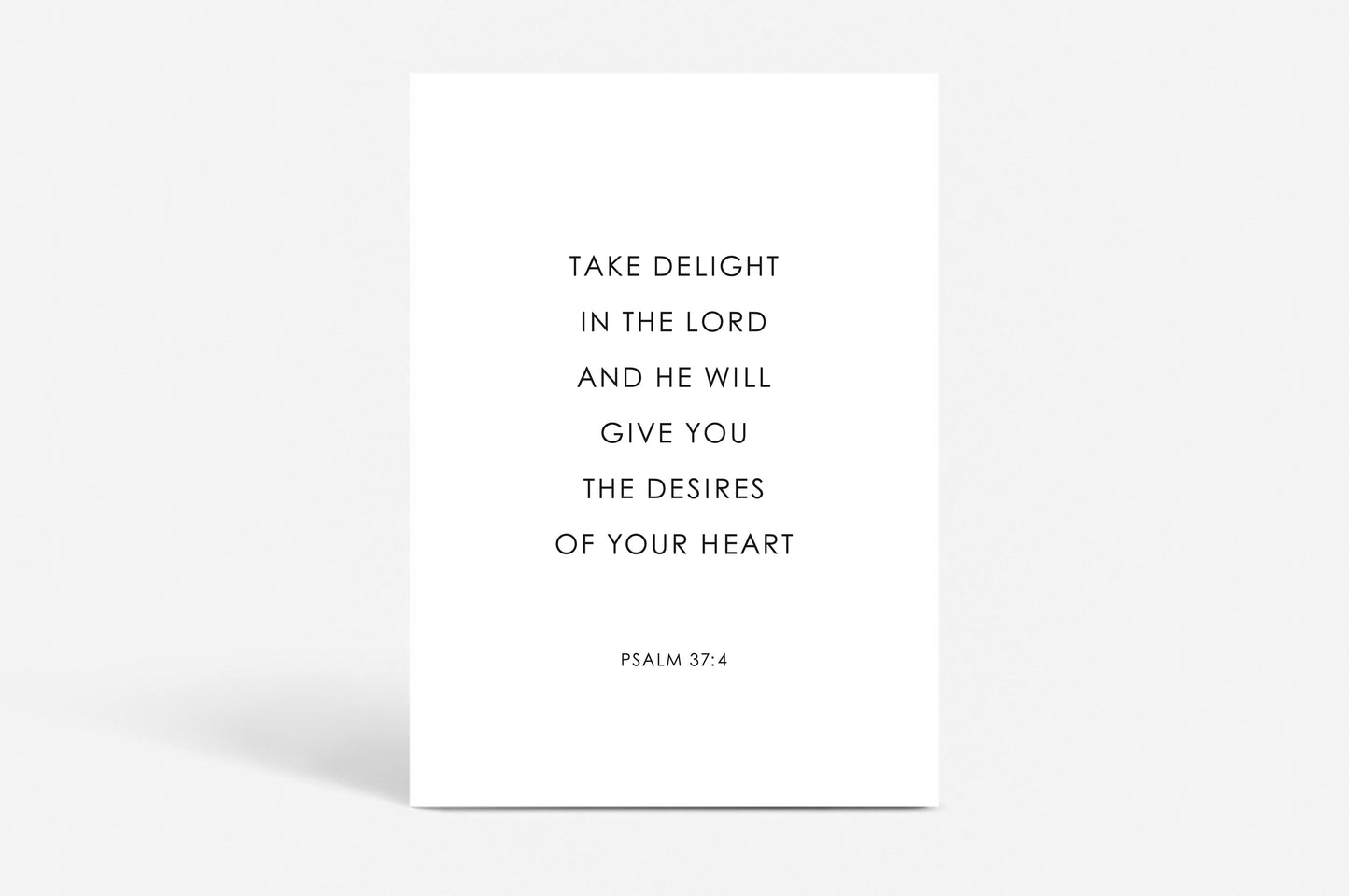 Poster "Take delight in the Lord"