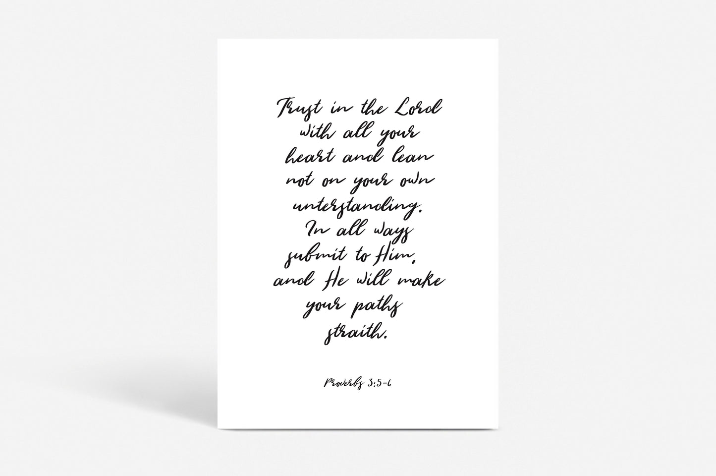 Poster "Trust in the Lord"