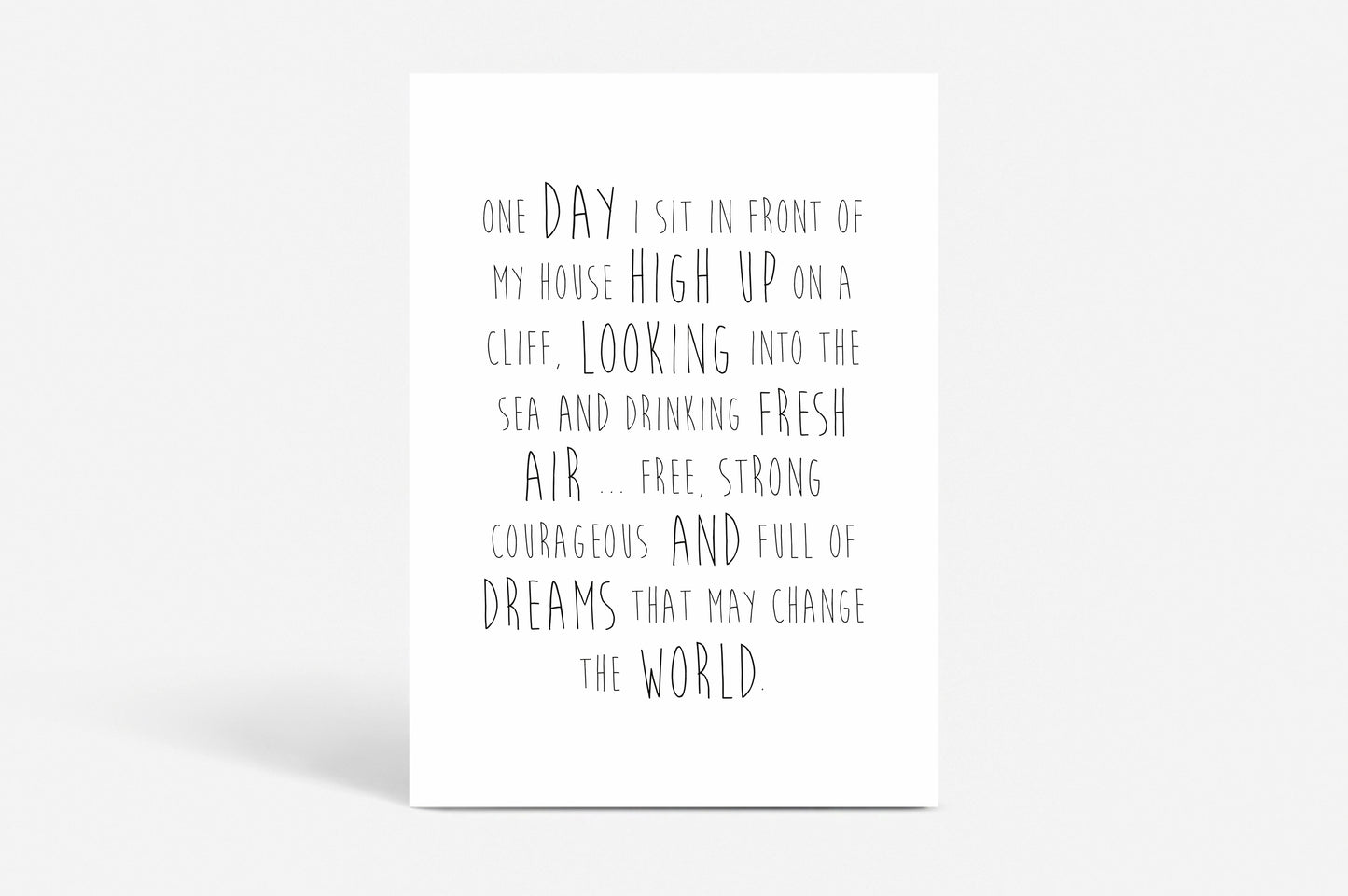 Poster "One Day"