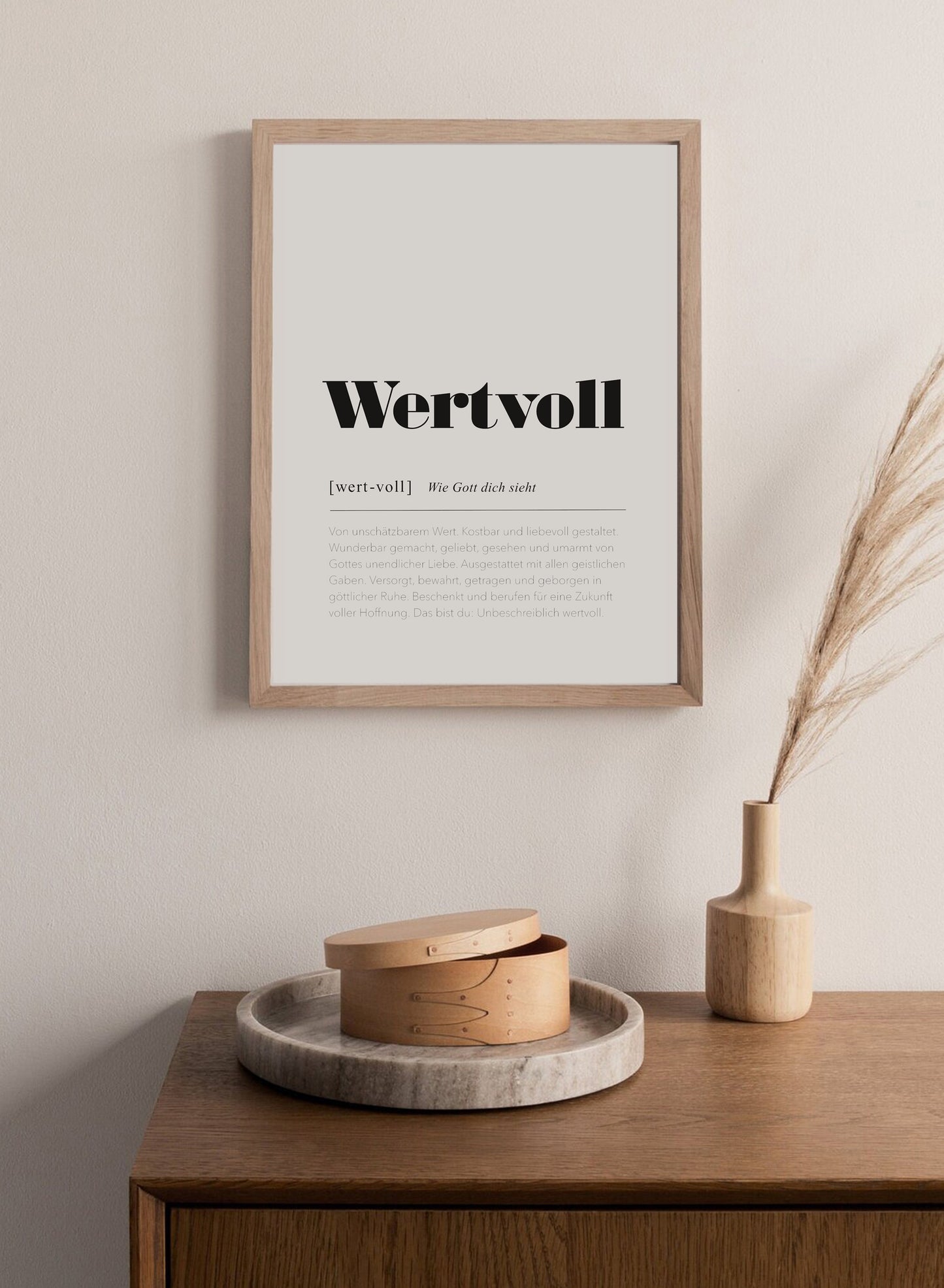 Poster "Wertvoll"