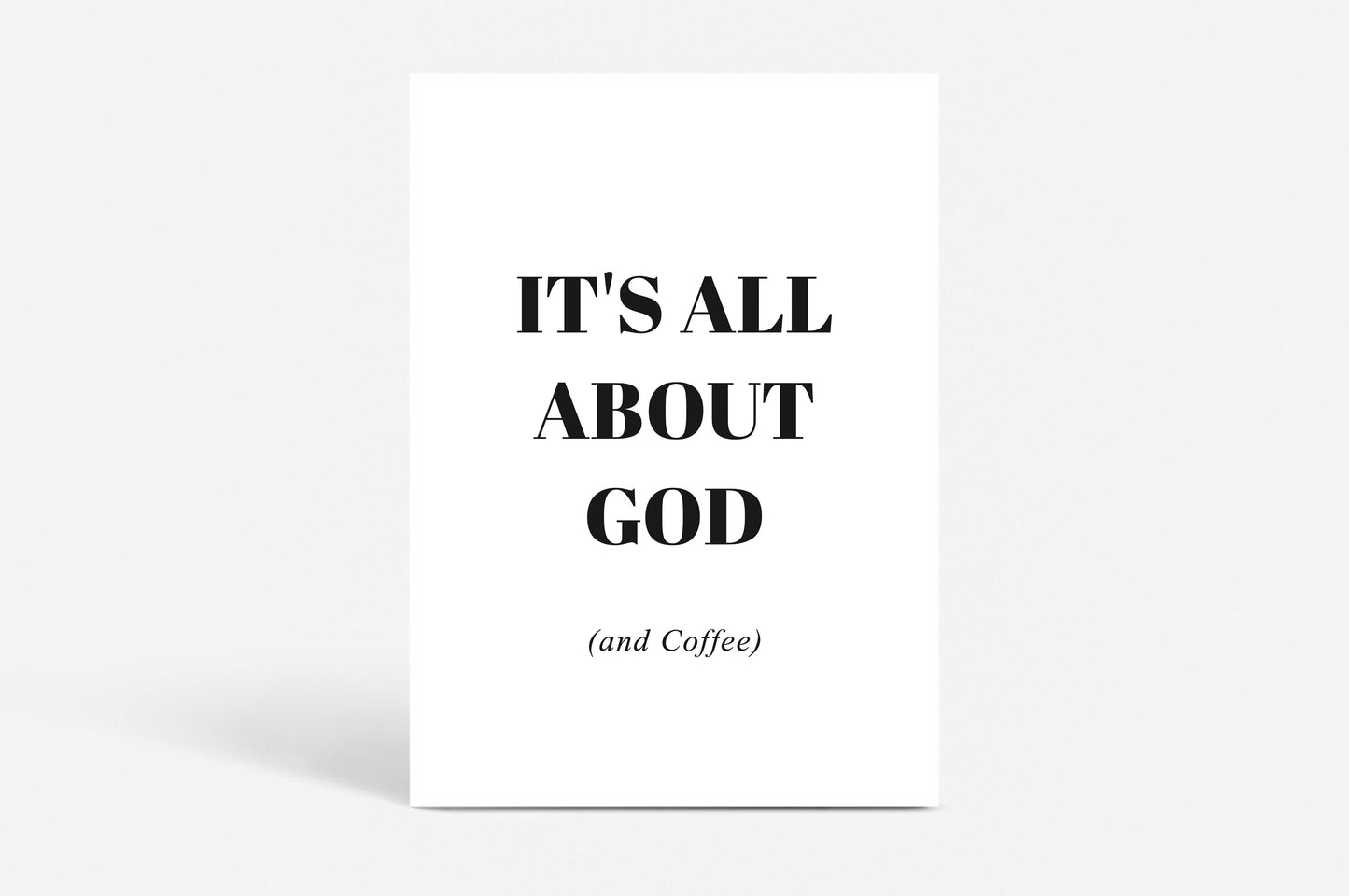 Poster "About God"