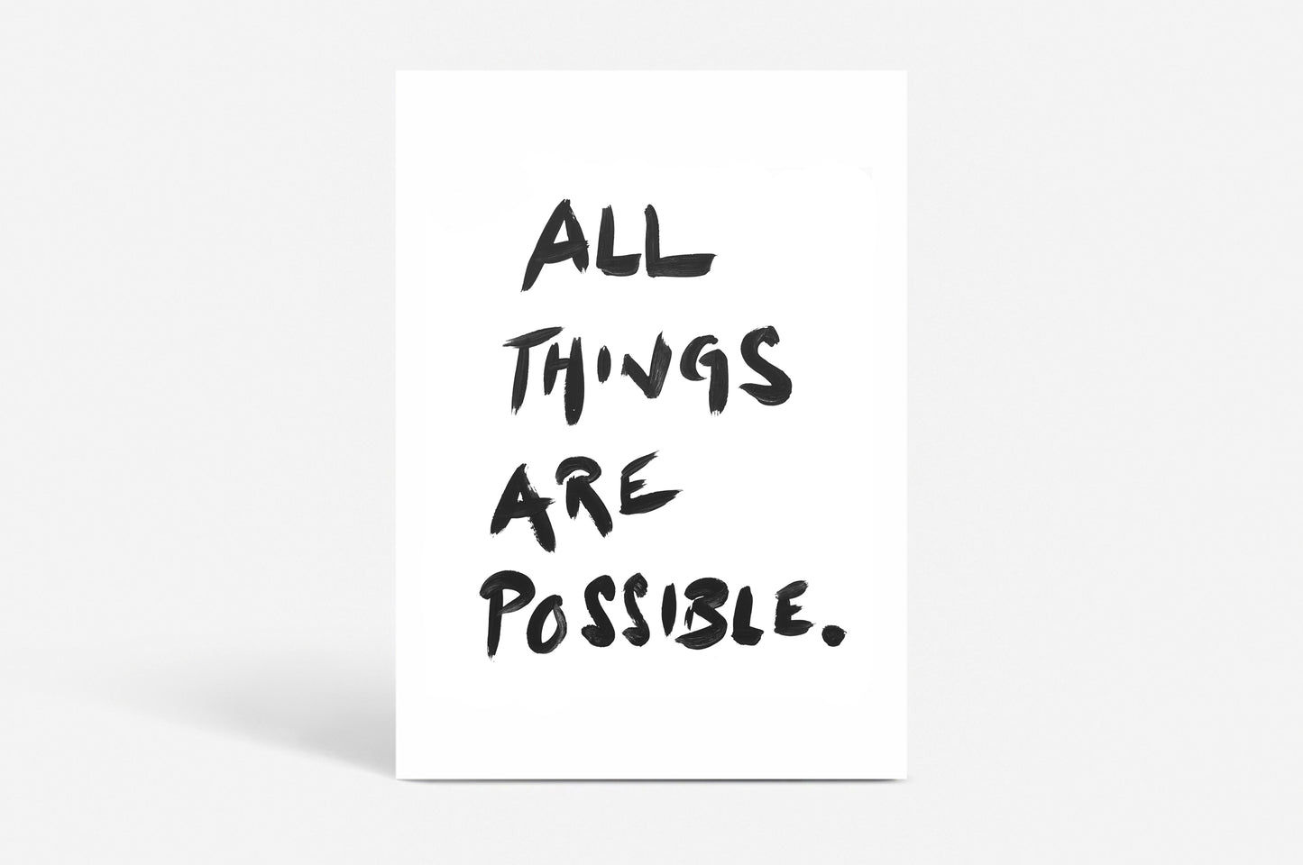 Poster "All things are possible"