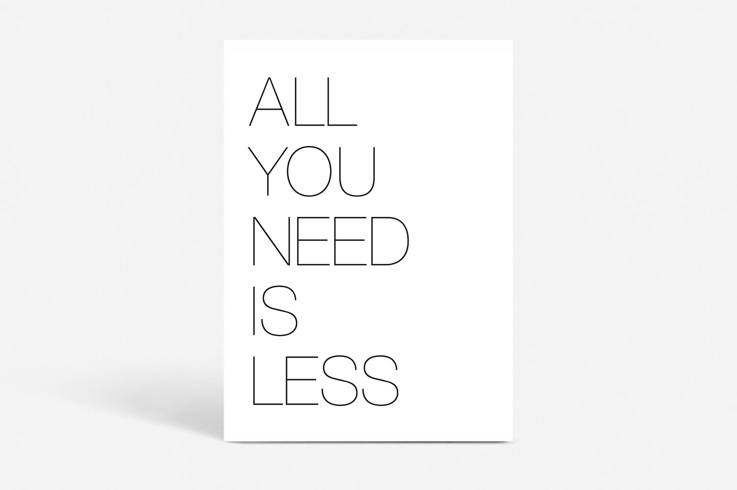 Poster "All you need"