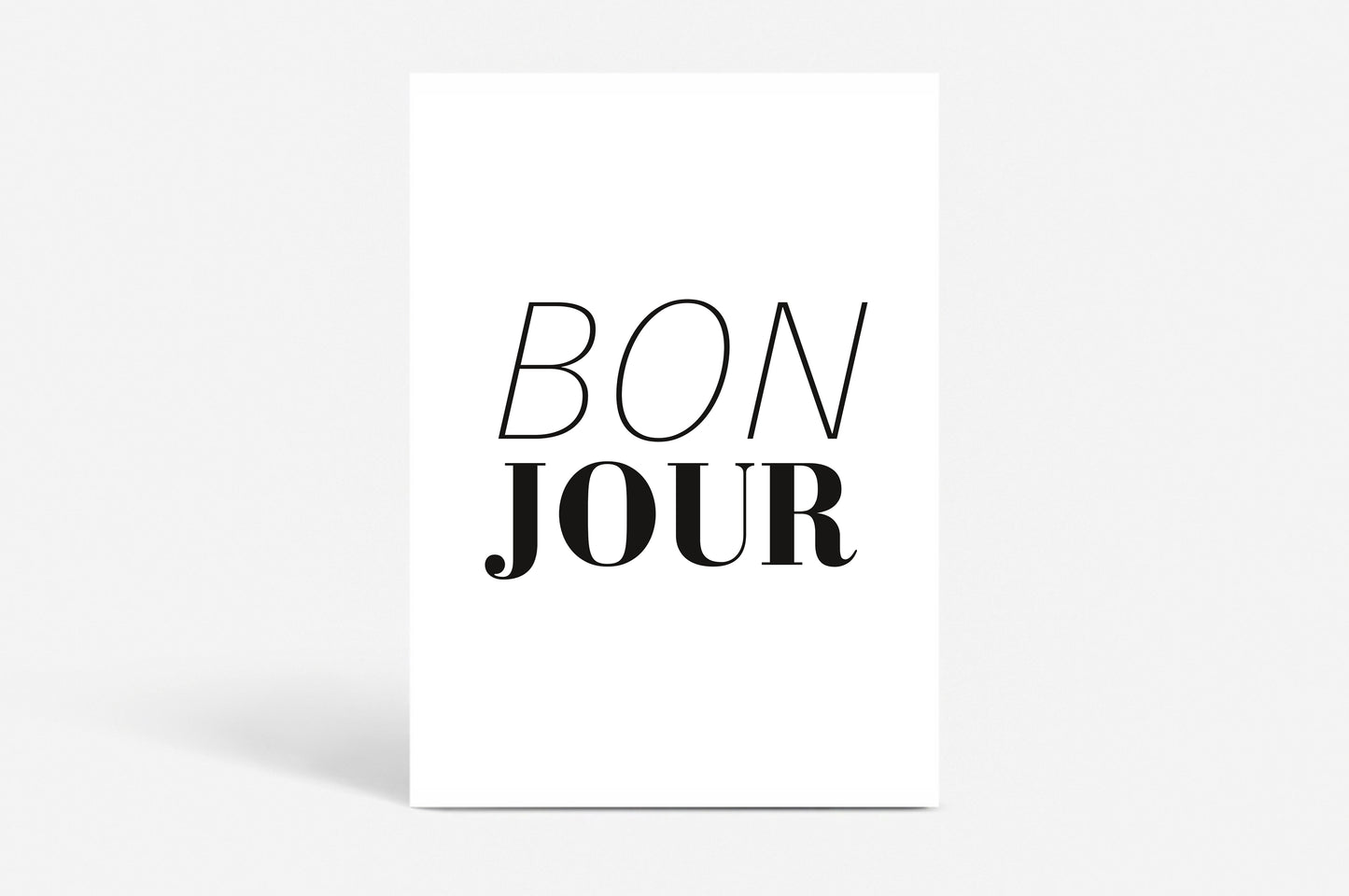 Poster "Bonjour"