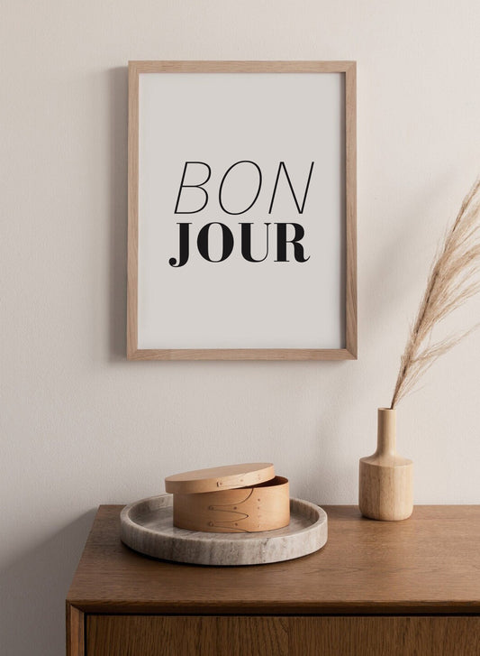 Poster "Bonjour"