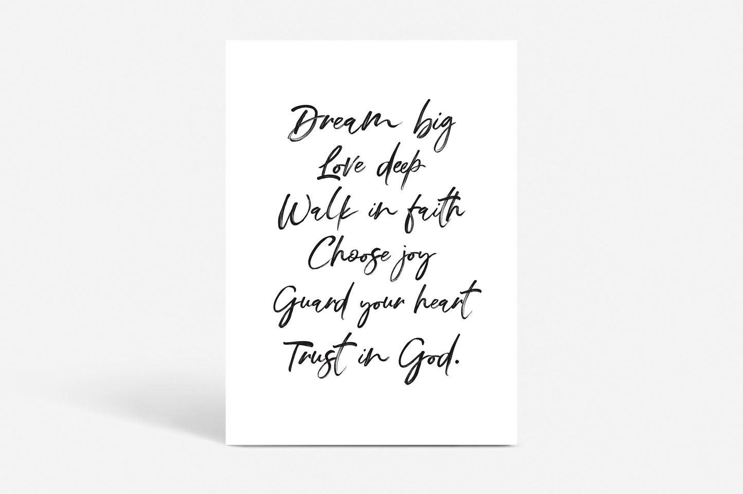 Poster "Dream big"