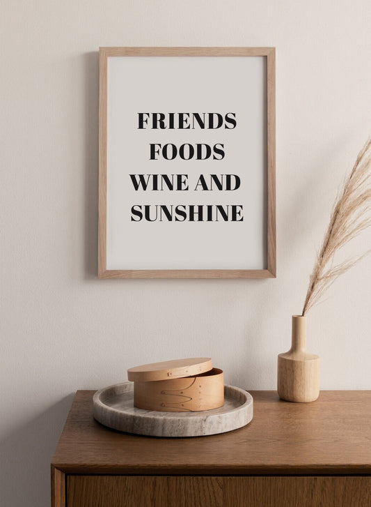 Poster "Friends & Food"