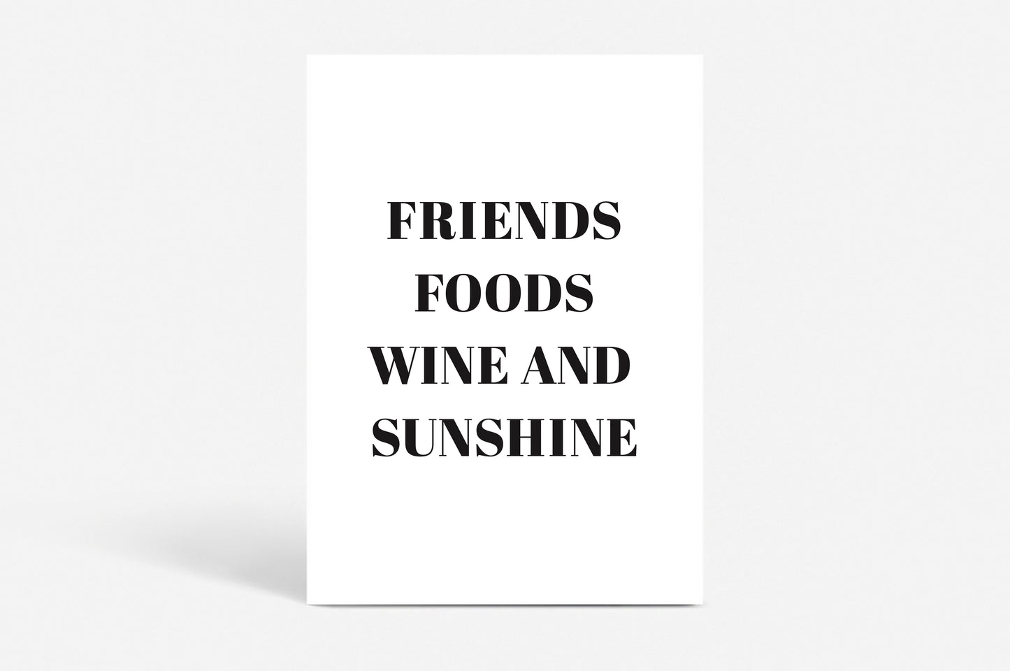 Poster "Friends & Food"