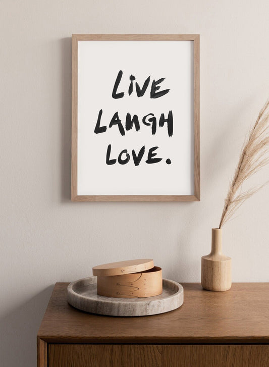 Poster "Live Laughe Love"