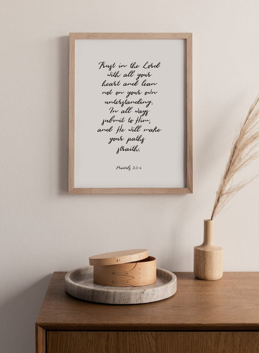 Poster "Trust in the Lord"